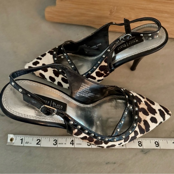 White House Black Market Brown and Black Stiletto Heels - Picture 9 of 15